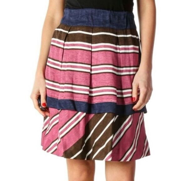 NWT by Anthropologie Ellery Stripe Skirt Size 4 - Picture 1 of 4